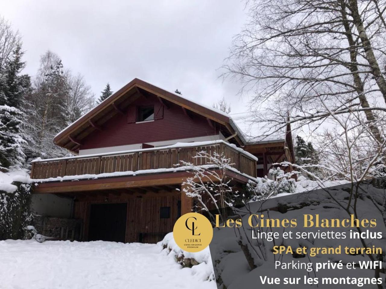 Les Cimes Blanches Cledicihome Chalet 10 Pers Spa & Grand Terrain 4 Minutes Des Pistes 라브레세 외부 사진